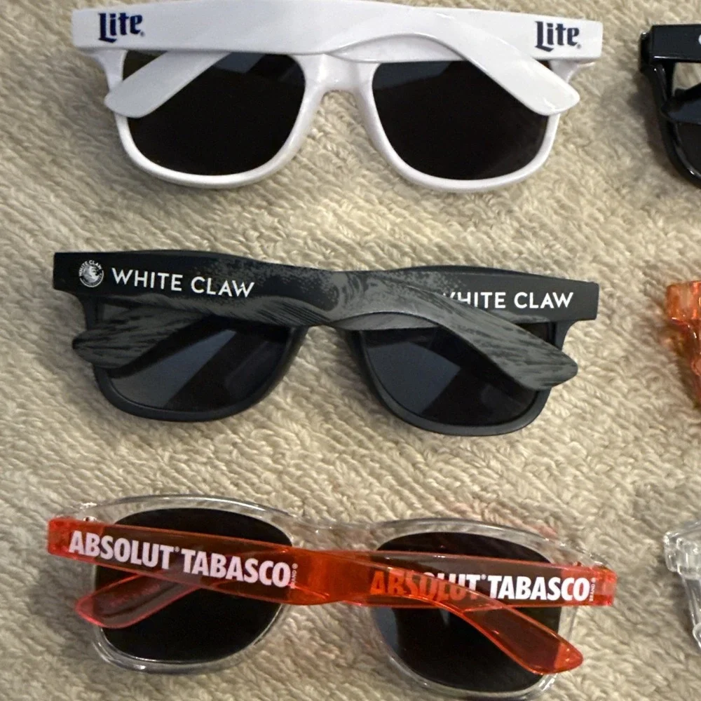 LOT OF 17 PROMOTIONAL ONLY DISTILLERY SUNGLASSES Titos, truly, Absolute, Smirnof